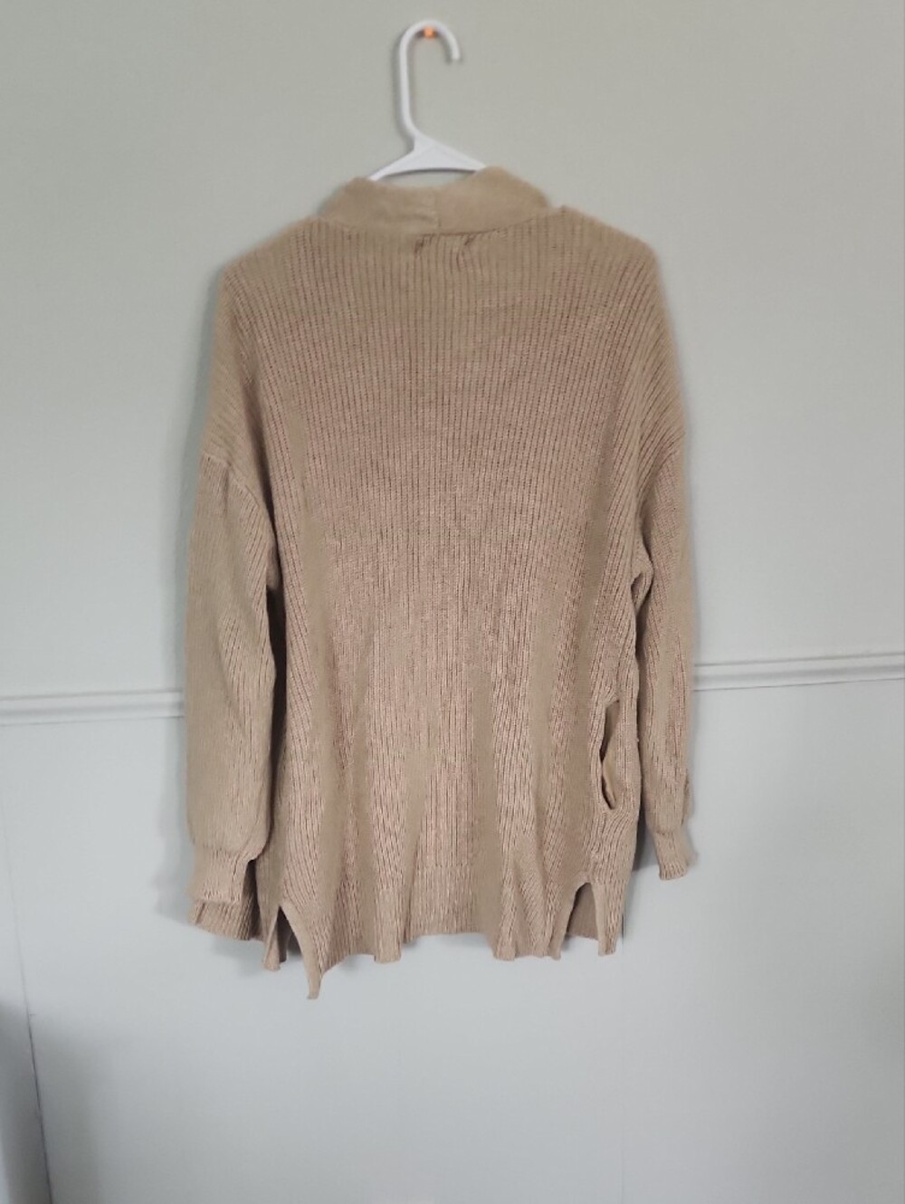 Universal Thread Tan Open-Front Ribbed Cardigan - Picture 3 of 3